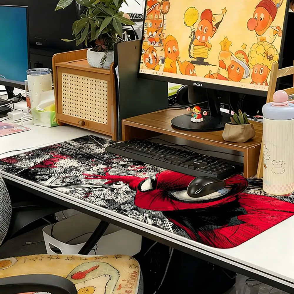 Cool-S-spider-manS Classic Movie Mouse Pad Computer Mat Deskpad Laptop Keyboard Mat Office Large Landscape Mousepad