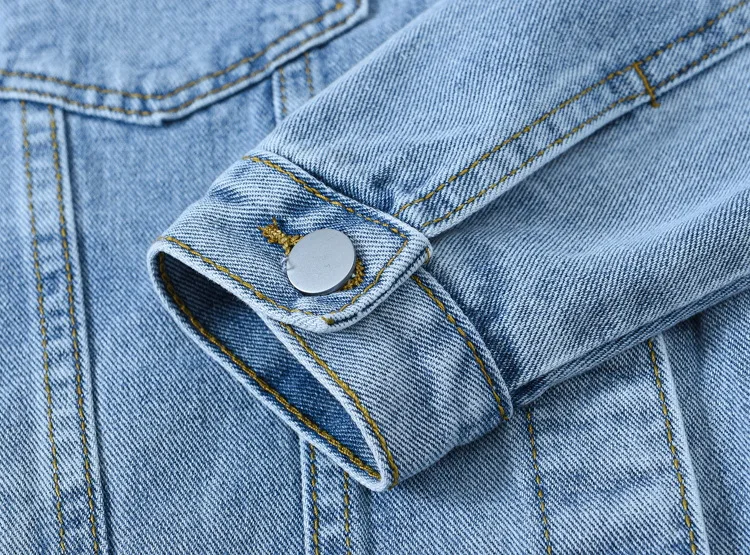 Vintage Women Jacket 2026 Autumn Winter Oversize Denim Jackets Washed Blue Jeans Coat Turn-down Collar Outwear Jacket