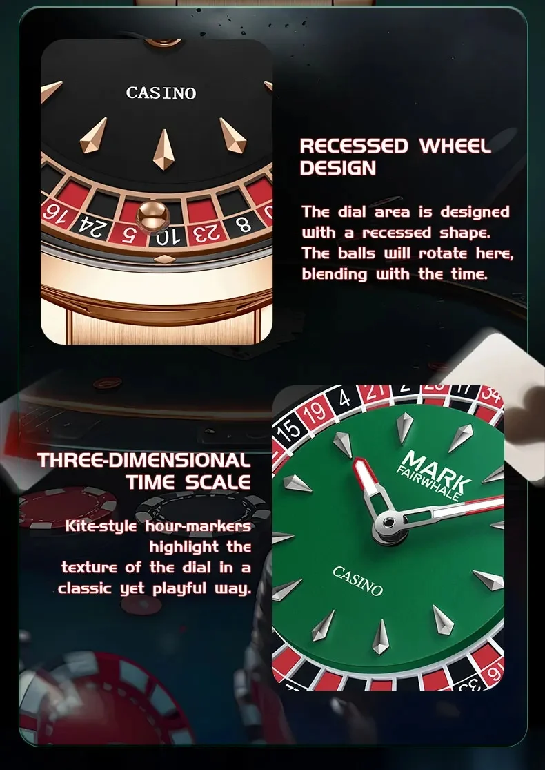 Mark Fairwhale 5031 New Top Brand Men's Quartz Watch Rotating Digital Dial Entertainment Cool Waterproof Night Light Watch Reloj