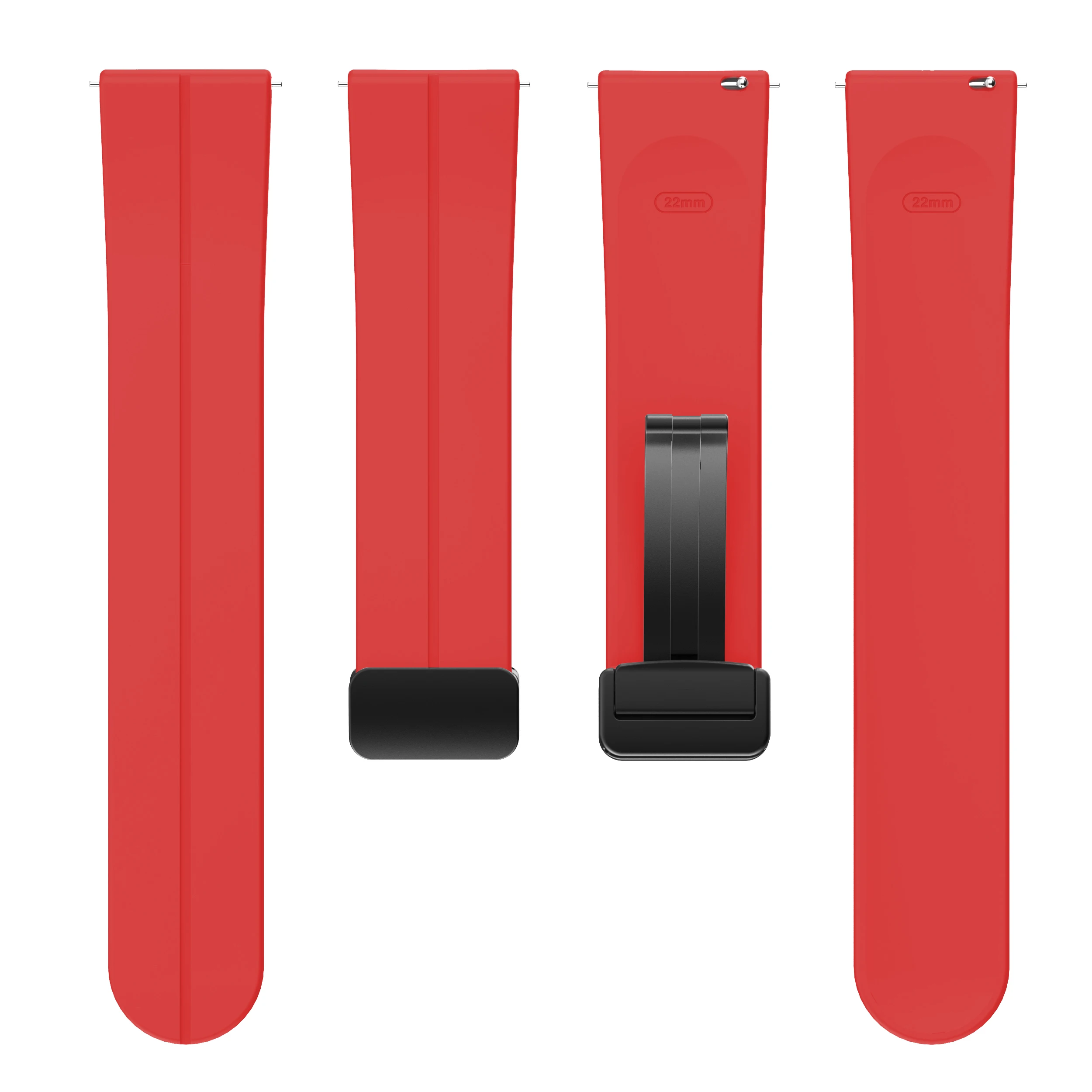 18mm 20mm 22mm Silicone Band for Samsung Galaxy Watch 7 6 5 4 40/44mm Magnetic Bracelet for Huawei Watch GT7 6Pro GT5 4Pro 46mm
