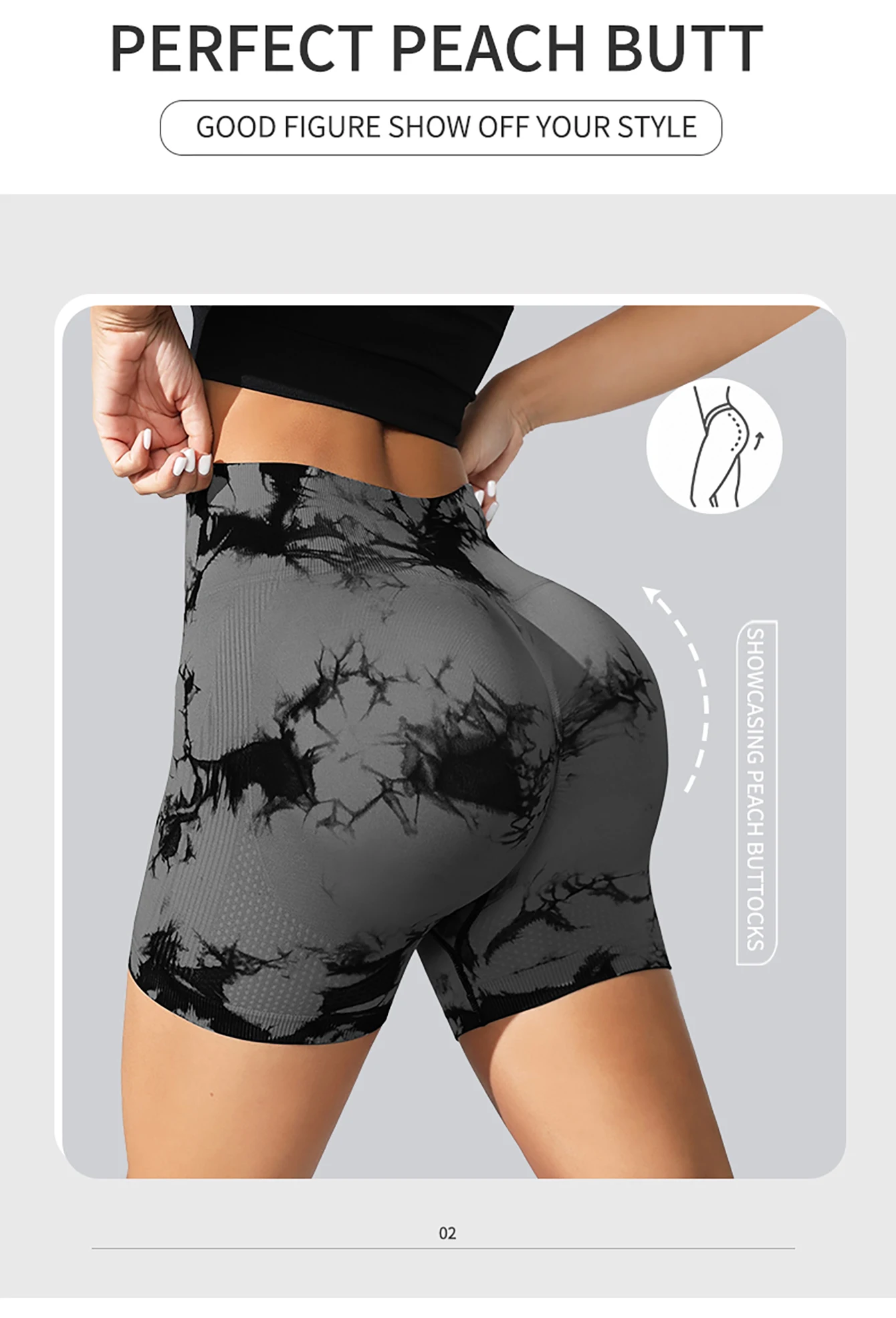 Tie Dye Seamless Leggings for Women High Waist Yoga Pants Scrunch Butt Lifting Elastic Tights Wide Waistband Sports Leggings