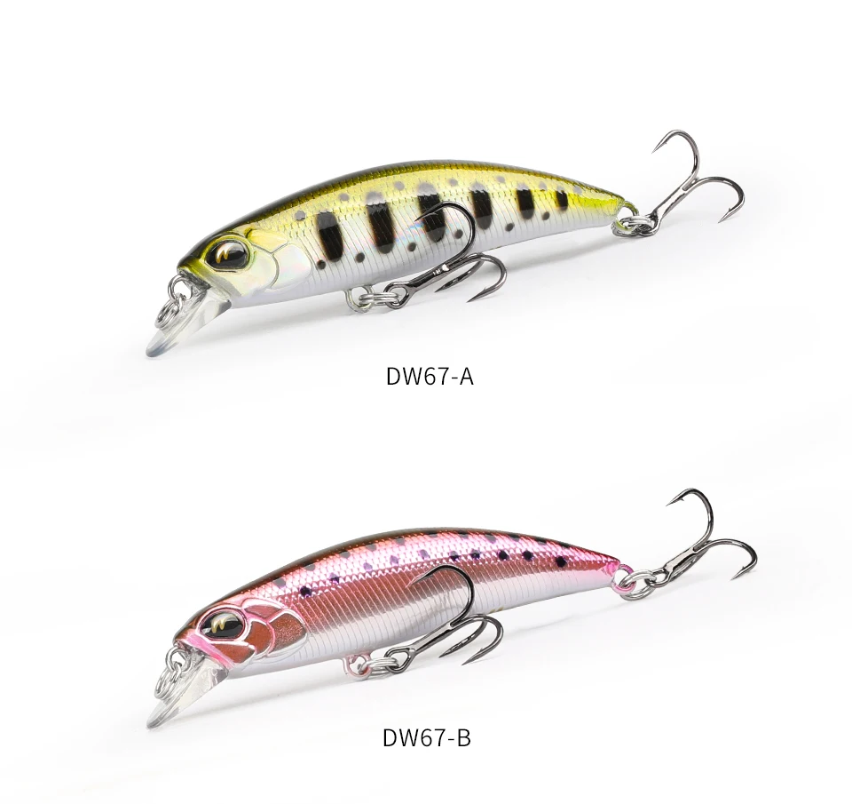 TSURINOYA Sinking Minnow 60S 60mm 6.1g DW67 New Fishing Lures Professional Hard Lure Pencil Wobbler Crankbait Bass Pike Baits