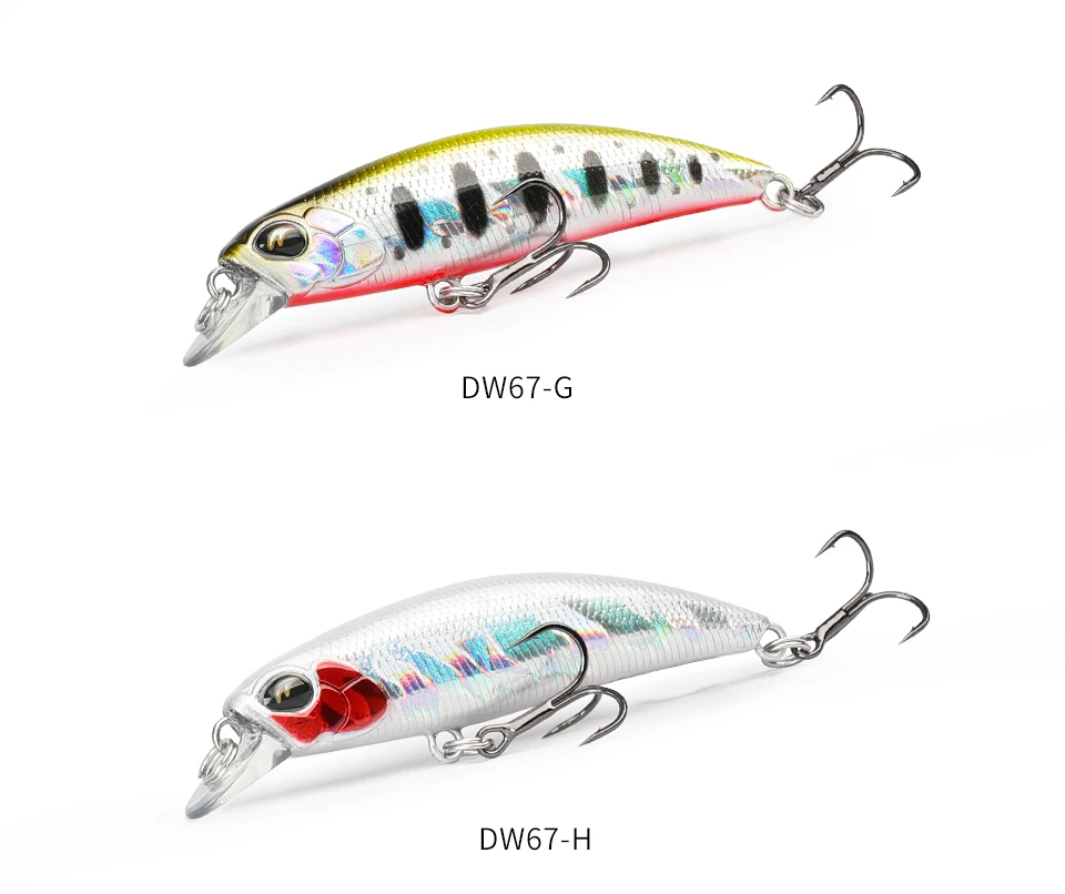 TSURINOYA Sinking Minnow 60S 60mm 6.1g DW67 New Fishing Lures Professional Hard Lure Pencil Wobbler Crankbait Bass Pike Baits