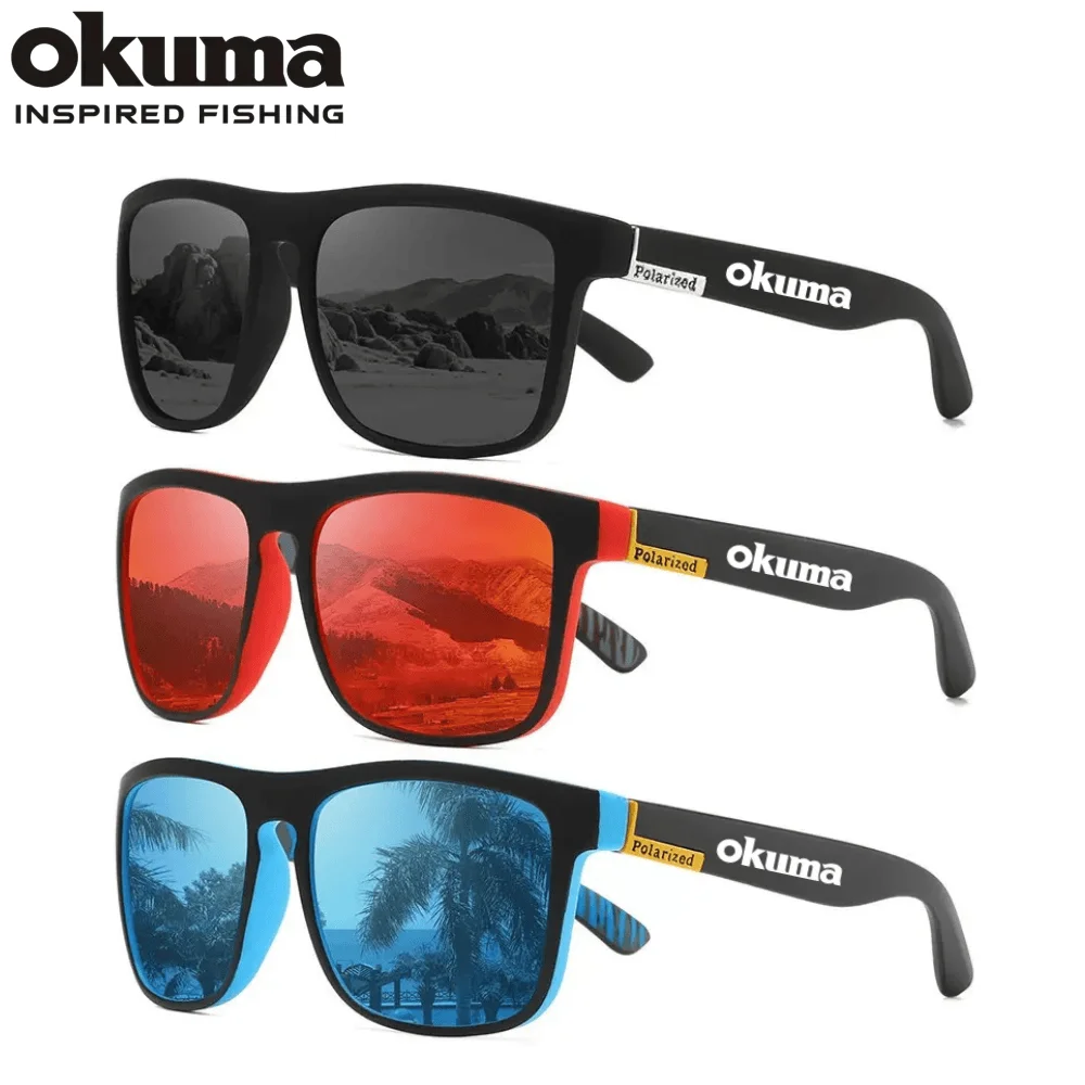 Okuma Polarized Sunglasses Unisex Fishing Driving Mountain Climbing Glasses Outdoor Sports Eyewear UV400 Okuma Fishing Glasses