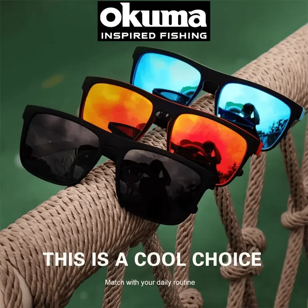 Okuma Polarized Sunglasses Unisex Fishing Driving Mountain Climbing Glasses Outdoor Sports Eyewear UV400 Okuma Fishing Glasses