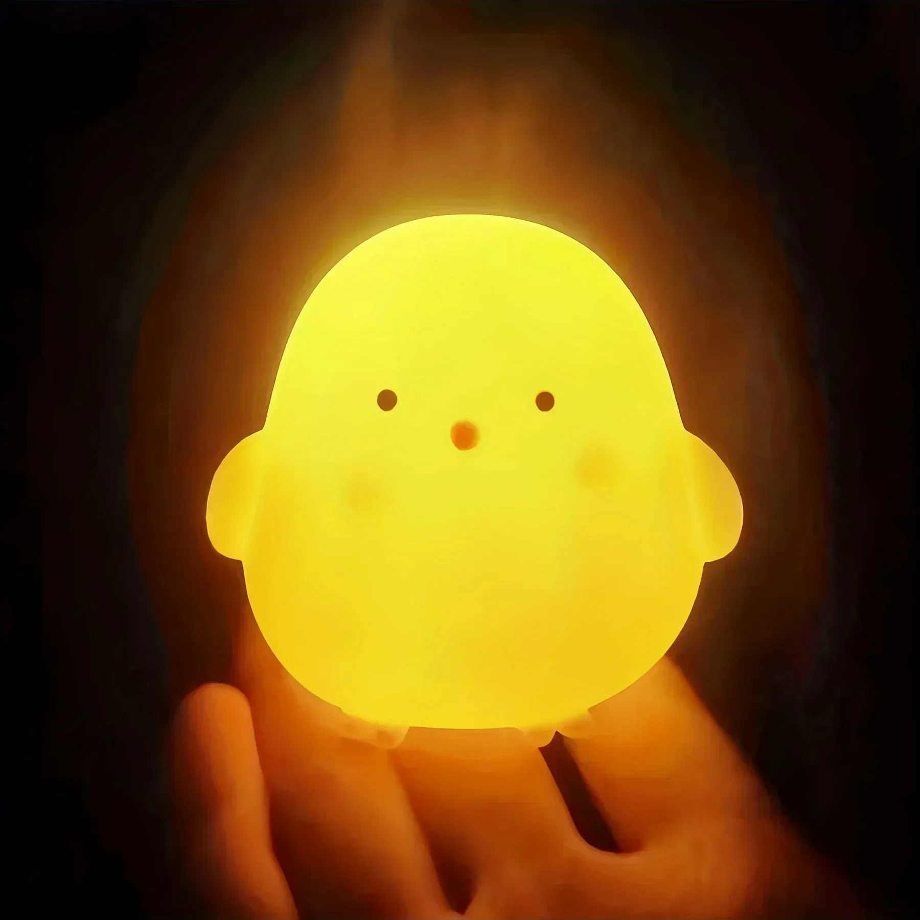 Duck/chicken Night Light Bedroom Decoration Cute Cartoon Animal Night Light Christmas Gifts For Kids Room Bedside Sleeping Lamp