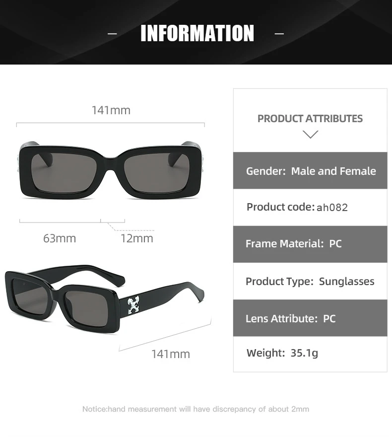 Cycling Rectangle Sunglasses Women Men Shades Retro Square Black Sun Glasses Luxury Brand Eyeglasses Decoration Eyewear