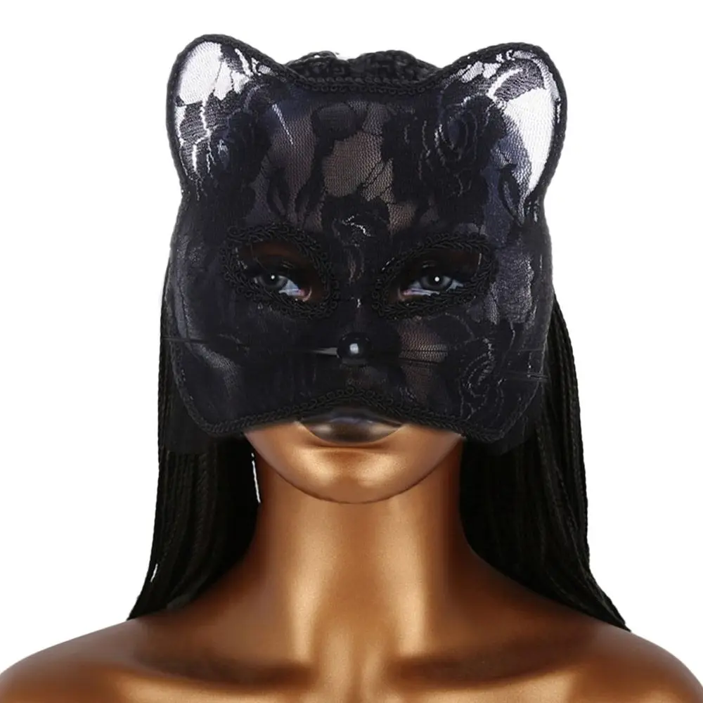 1PC Fashion EVA Cat Girl Mask Half Face Party Makeup Ball Masquerade Mask Venetian Party Mardi Gras Mask