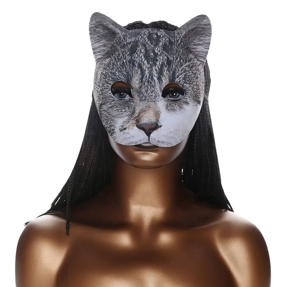 1PC Fashion EVA Cat Girl Mask Half Face Party Makeup Ball Masquerade Mask Venetian Party Mardi Gras Mask