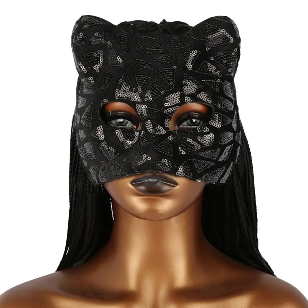1PC Fashion EVA Cat Girl Mask Half Face Party Makeup Ball Masquerade Mask Venetian Party Mardi Gras Mask