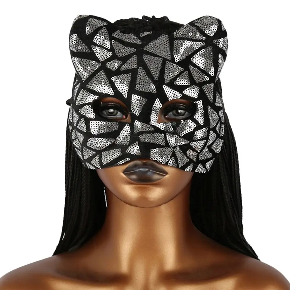 1PC Fashion EVA Cat Girl Mask Half Face Party Makeup Ball Masquerade Mask Venetian Party Mardi Gras Mask
