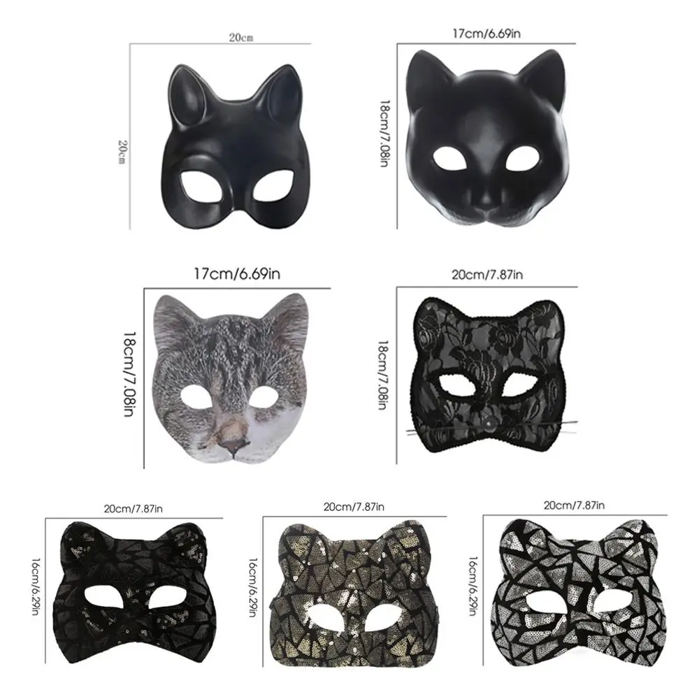 1PC Fashion EVA Cat Girl Mask Half Face Party Makeup Ball Masquerade Mask Venetian Party Mardi Gras Mask