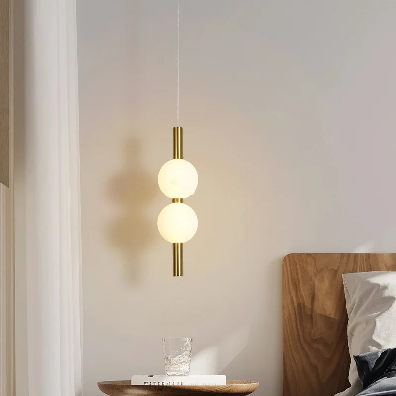 Designer Led Pendant Chandelier for Cafe Bar Bedroom Bedside Kitchen 4 Heads Round Ball Hanging Lighting Fixture Home Decor