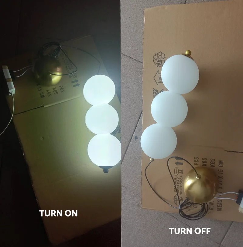 Designer Led Pendant Chandelier for Cafe Bar Bedroom Bedside Kitchen 4 Heads Round Ball Hanging Lighting Fixture Home Decor