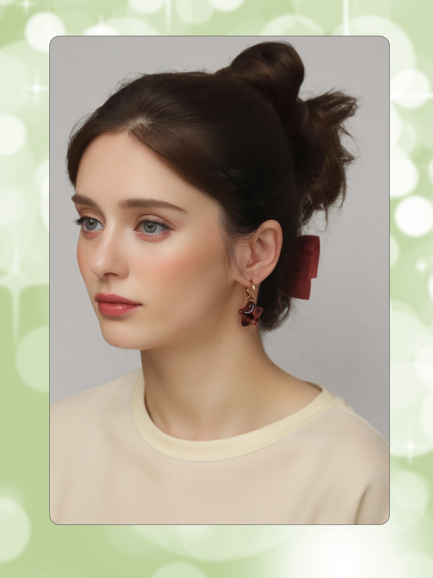 New Star Earrings for Women, Detachable Drop Dangle Pendant with 18K Gold Plated Huggie Hoops, Stainless Steel Hypoallergenic