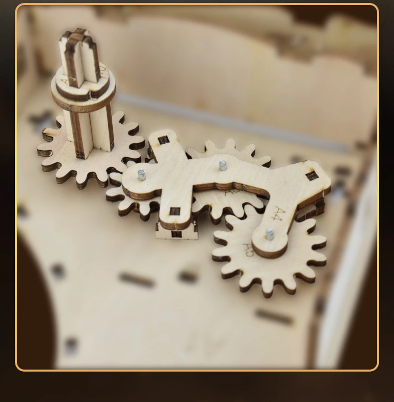 3D Wooden Puzzle Music Box Piano Model Kit DIY Assembly Musical Instrument Building Kits Home Decor Crafts Gift for Adults Kids