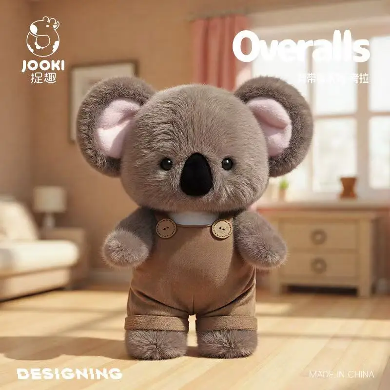 Latest Kawaii overalls, koala sparrow stuffed plush toys, cartoon anime cute children's birthday gifts, fun dolls for Halloween