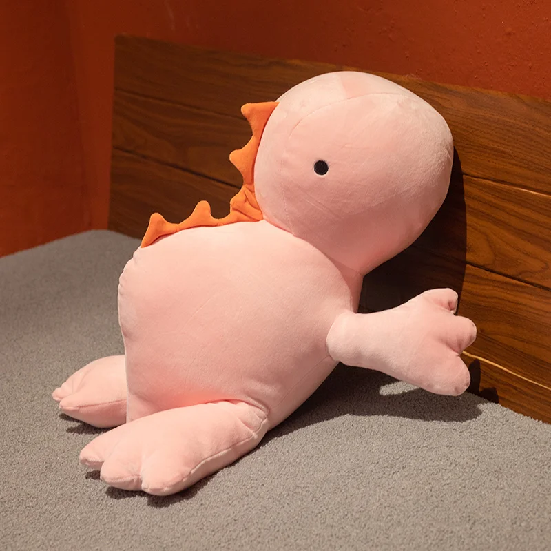 Cute Dinosaur Weighted Plush Toy Cartoon Game Character Pink Green Dinosaur Soft Stuffed Pillow For Kid Christmas Birthday Gift
