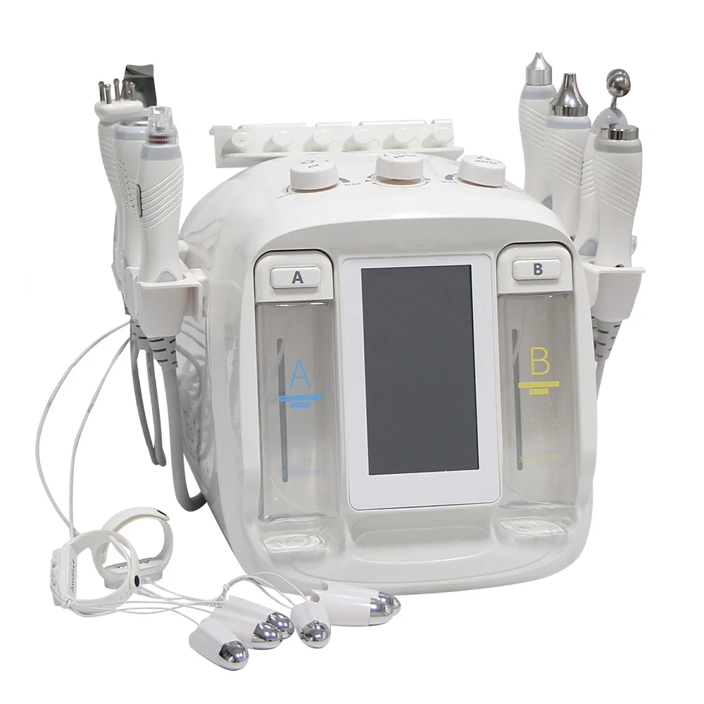 10 in 1 H2O2 Hydro Oxygen Facial Beauty Machine Water Aqua Peeling Skin Cleansing Beauty Device N8
