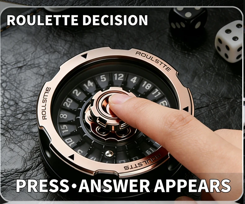 D20 Lucky Roulette Wheel Fidget Spinner Anti Stress Toy EDC Hand Toy Desk Gadget DND Table Game Decompression Spinning Dice Gift