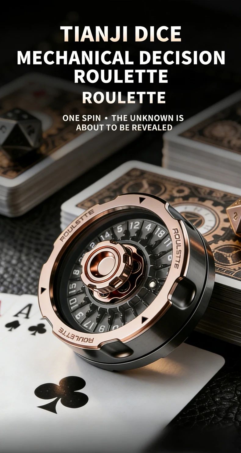 D20 Lucky Roulette Wheel Fidget Spinner Anti Stress Toy EDC Hand Toy Desk Gadget DND Table Game Decompression Spinning Dice Gift