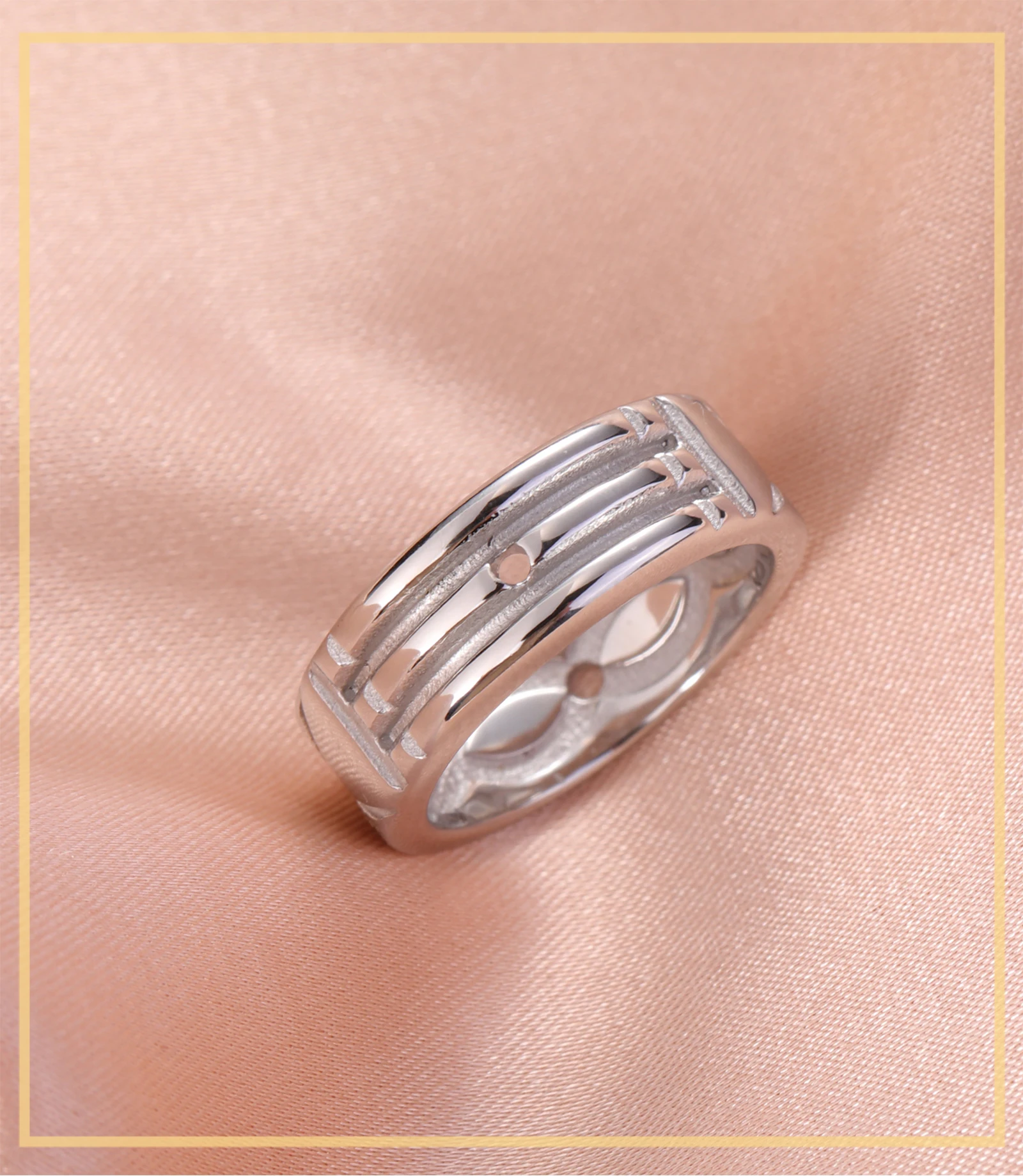 Skyrim Stainless Steel Atlantis Ring Men Women Fashion Minimalist Couple Rings Wedding Band Anniversary Jewelry Gift Wholesale