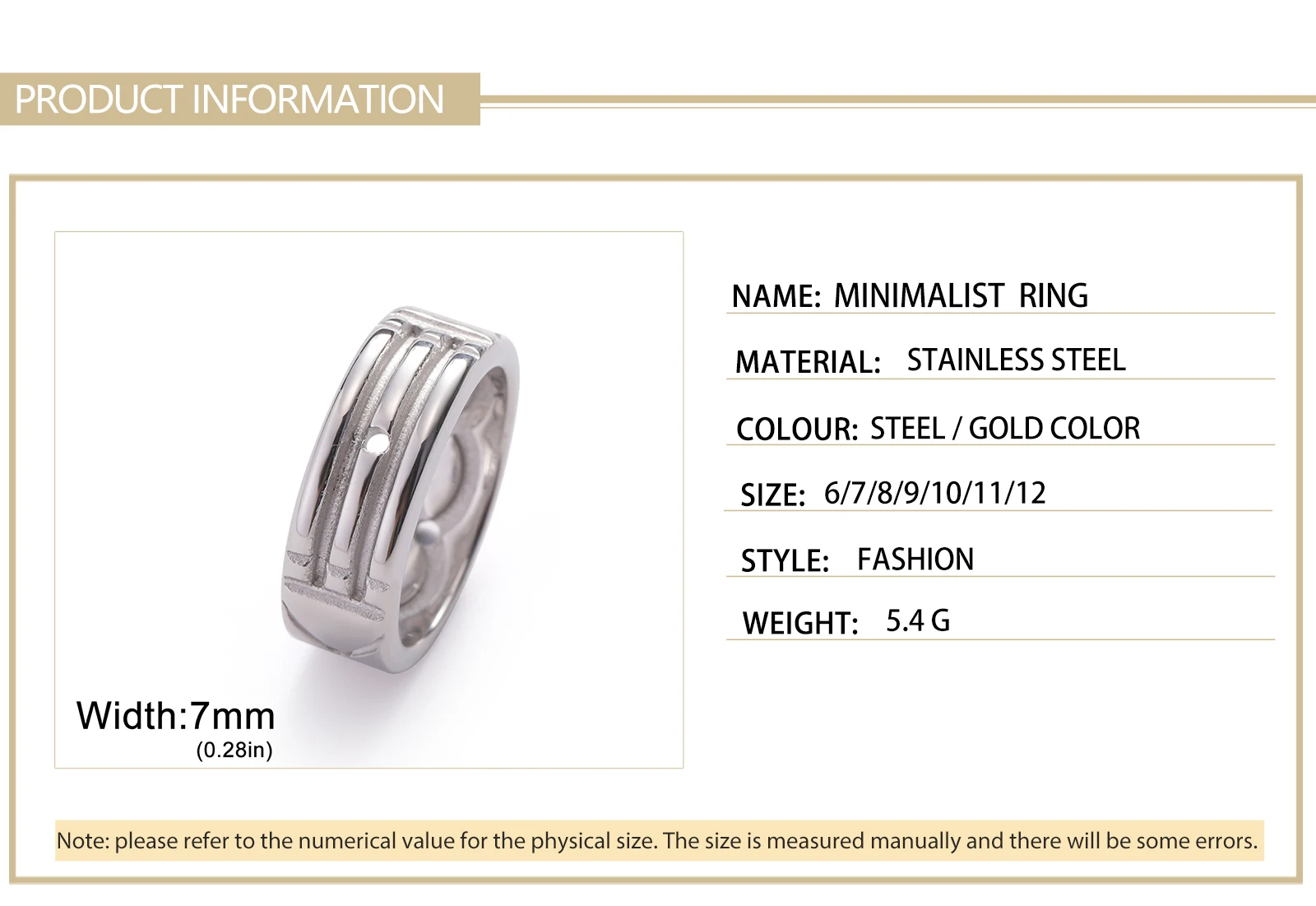 Skyrim Stainless Steel Atlantis Ring Men Women Fashion Minimalist Couple Rings Wedding Band Anniversary Jewelry Gift Wholesale