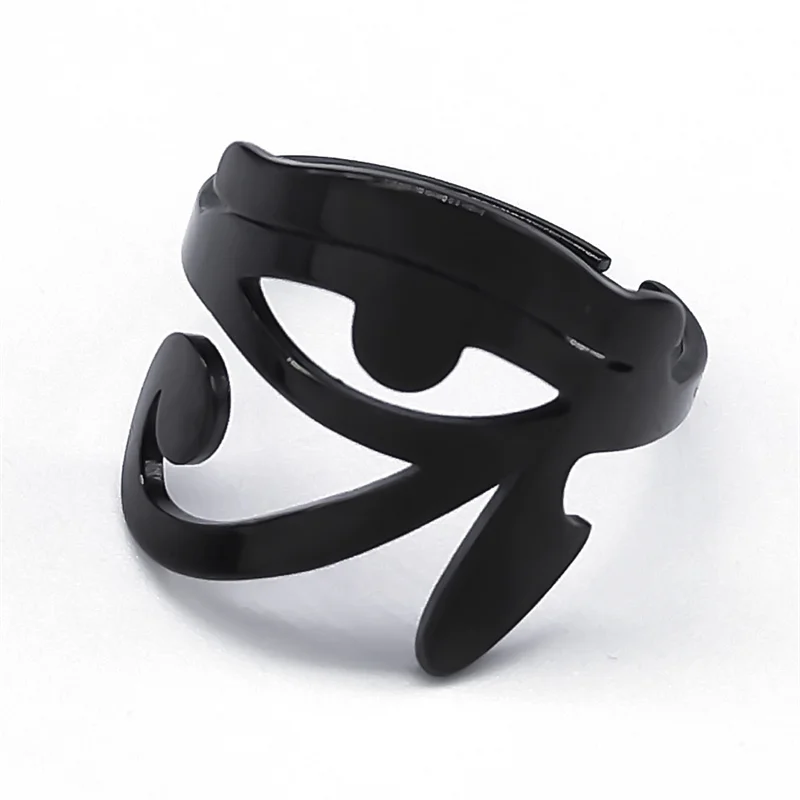 Ancient Egyptian Eye of Horus Ring for Men Women Stainless Steel Gold Color Lucky Amulet Finger Rings Hip Hop Jewelry anillos