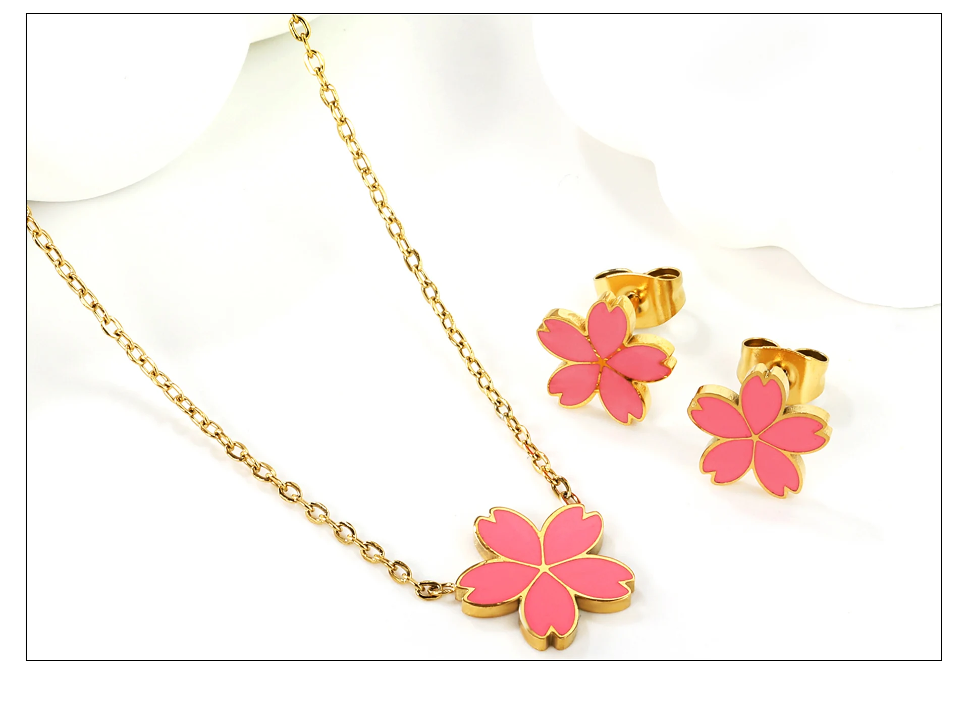LUXUKISSKIDS Cute Girls Unicorn Sets of Necklace Pendant Earrings Stainless Steel Colorful Butterfly Jewelry Set Birthday Party
