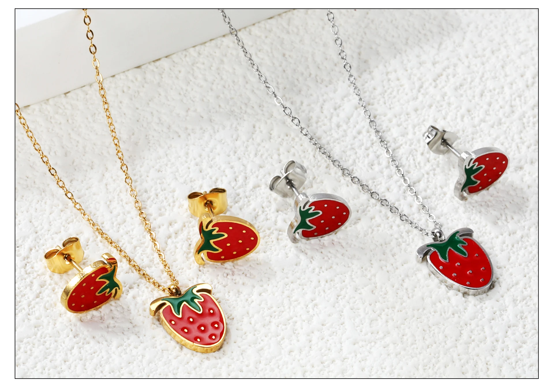 LUXUKISSKIDS Cute Girls Unicorn Sets of Necklace Pendant Earrings Stainless Steel Colorful Butterfly Jewelry Set Birthday Party