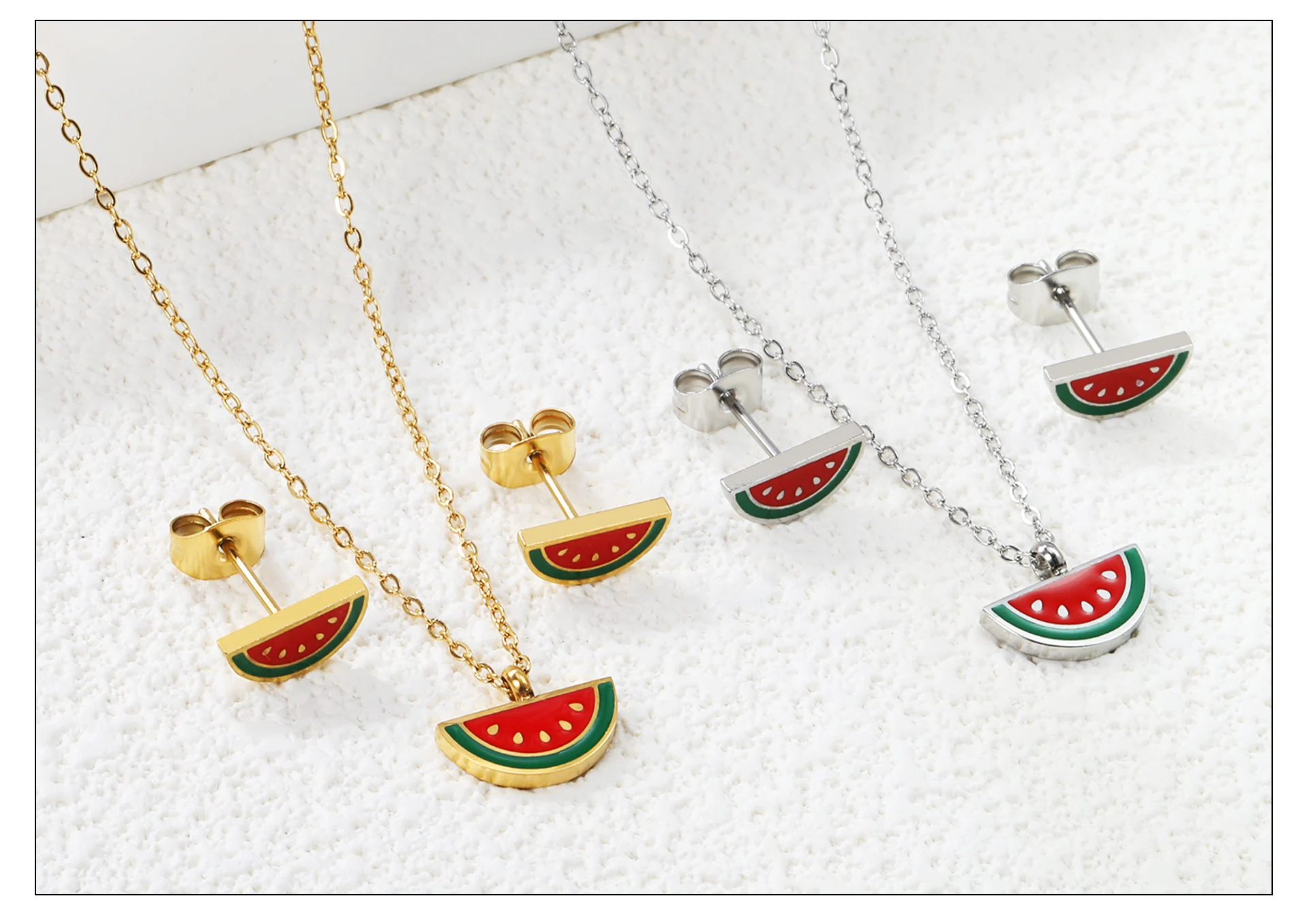 LUXUKISSKIDS Cute Girls Unicorn Sets of Necklace Pendant Earrings Stainless Steel Colorful Butterfly Jewelry Set Birthday Party