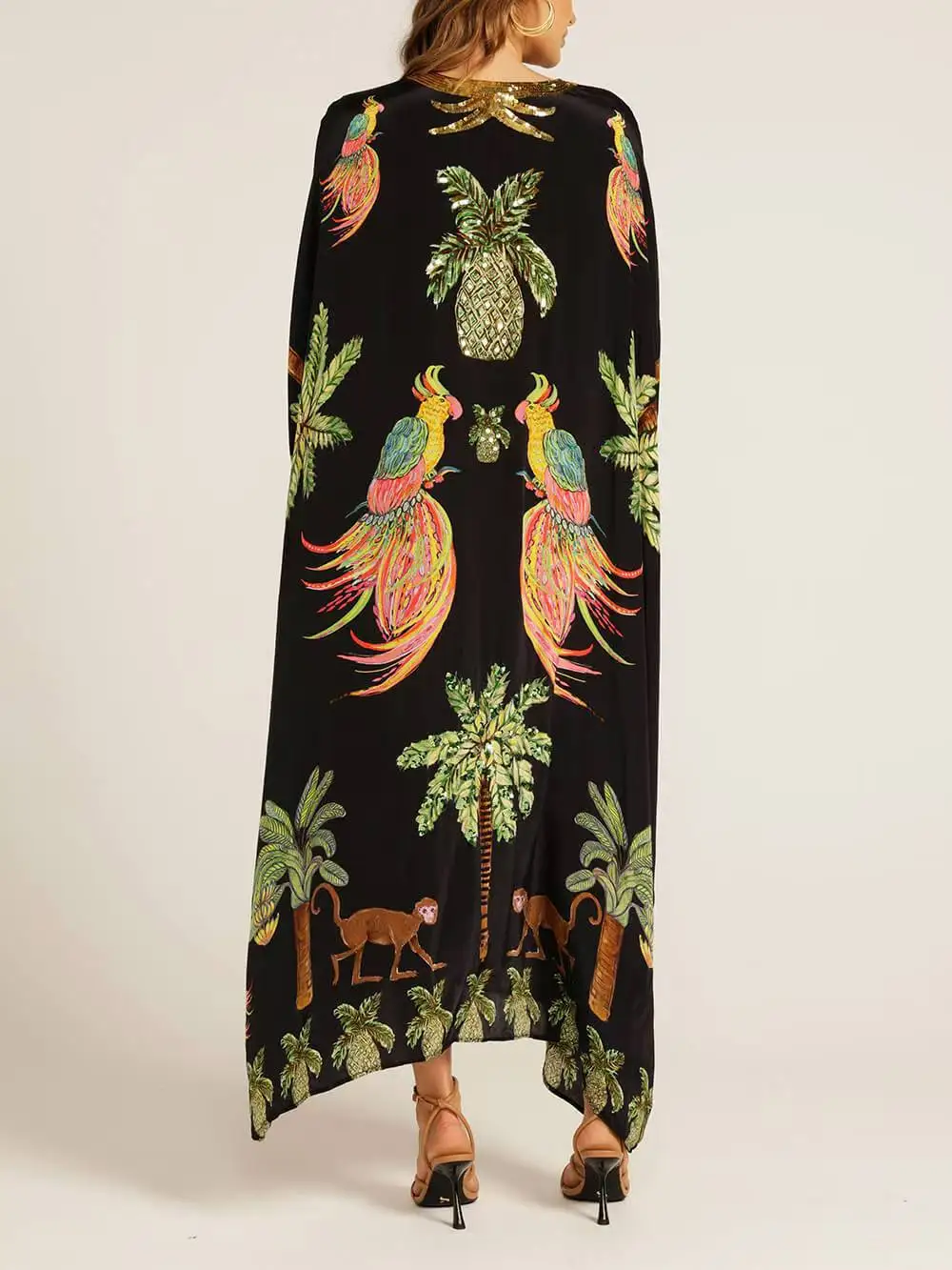 Women Bohemian Maxi Dresses 2026 Summer Loose V-neck Fashion Sexy Hipster Elegant Retro Printed Female Casual Long Robe Vestidos