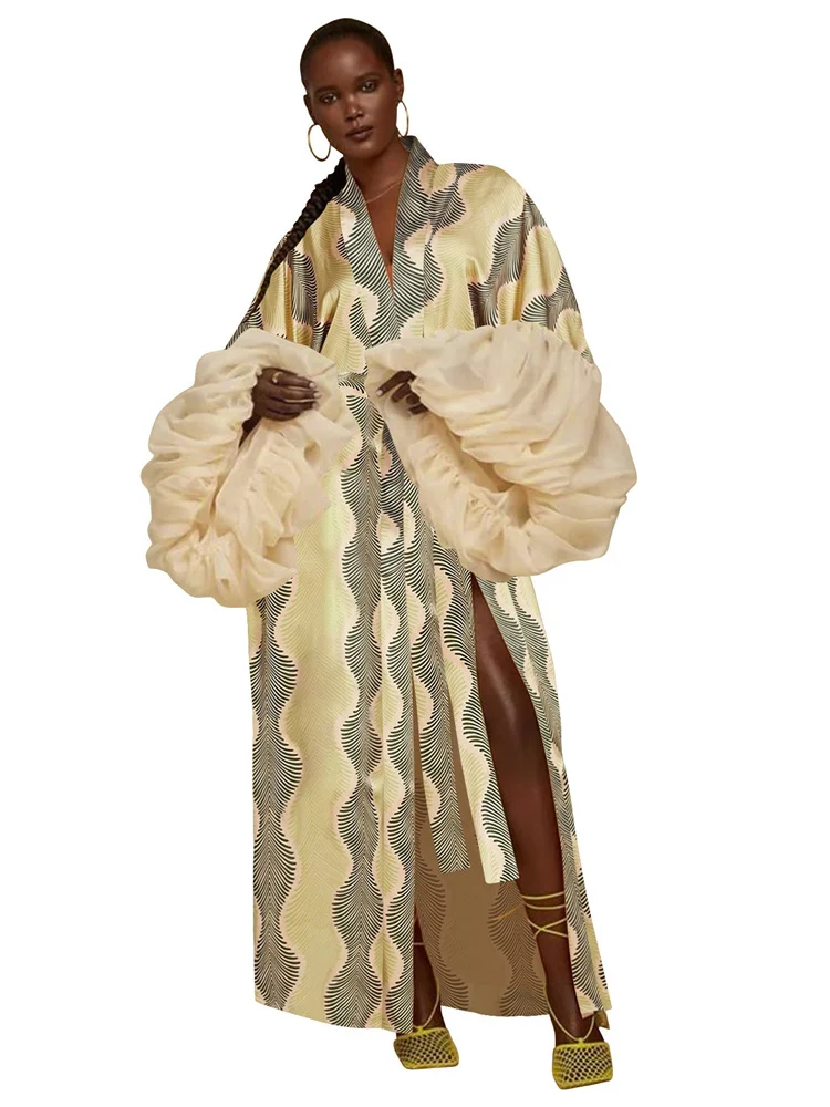 Wmstar Ponchos Women Wholesale Women's Clothing Cardigan Beach Vacation Sun Protection Shirt Printed Smock Coat Summer Fall