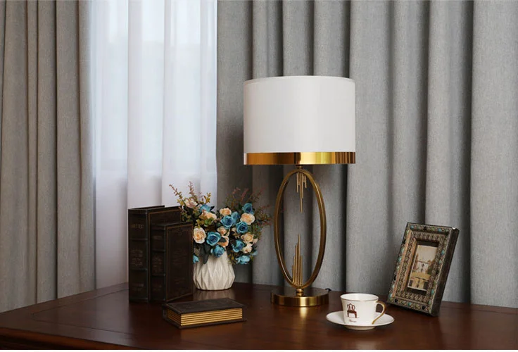 American Table Lamp Modern Simple Study Creative Desk Lamp European Living Room Bedroom Bedside Decorative Desk Lamp