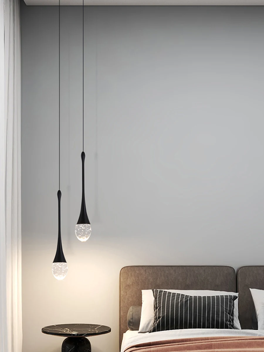 LED Pendant Lights Chandelier Mirror Lamp Home Kitchen Island Dining Living Room Bar Cafe Droplight Fxture