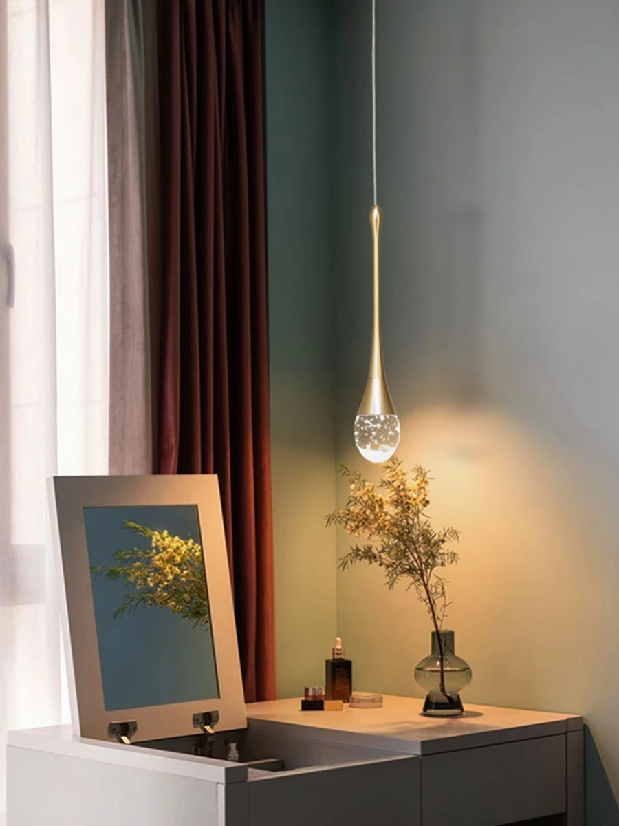 LED Pendant Lights Chandelier Mirror Lamp Home Kitchen Island Dining Living Room Bar Cafe Droplight Fxture