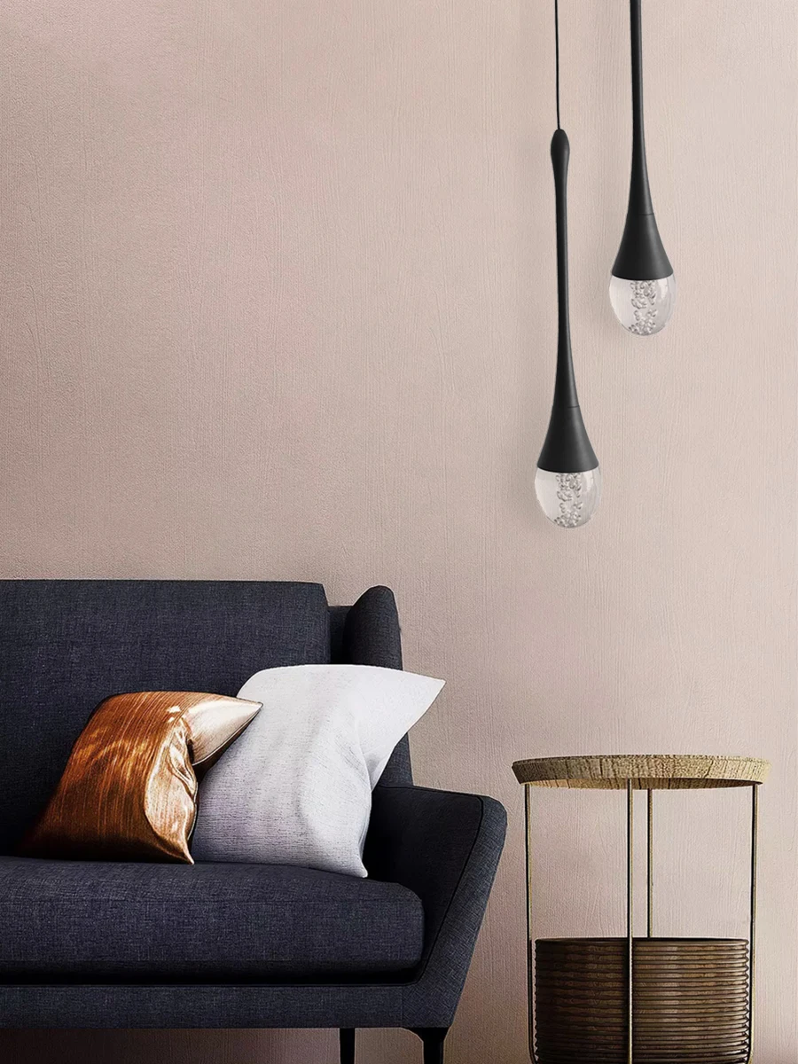 LED Pendant Lights Chandelier Mirror Lamp Home Kitchen Island Dining Living Room Bar Cafe Droplight Fxture