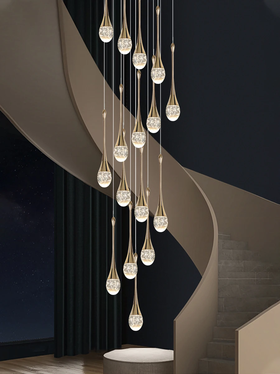 LED Pendant Lights Chandelier Mirror Lamp Home Kitchen Island Dining Living Room Bar Cafe Droplight Fxture