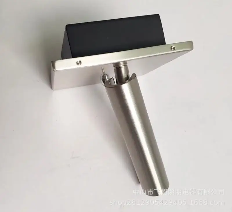 Embedded Square Wall Light Hotel Bedroom Bedside Reading LED Spotlight with Switch Adjustable Headboard Sconce Night Lamp 3W