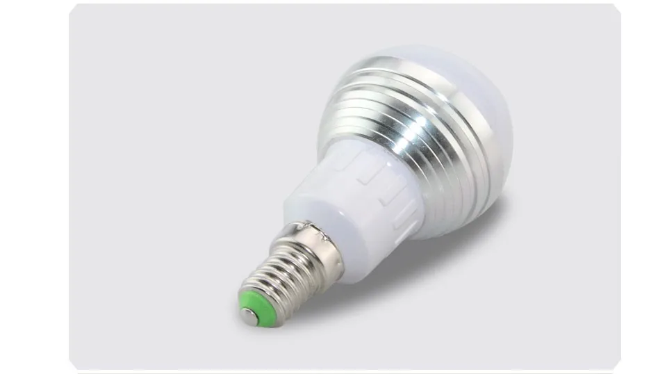 LED RGB Bulb Lamp E27 E14 AC85-265V 5W LED RGB Spotlight Dimmable Magic Holiday RGB Lighting+IR Remote Control 16 Colors