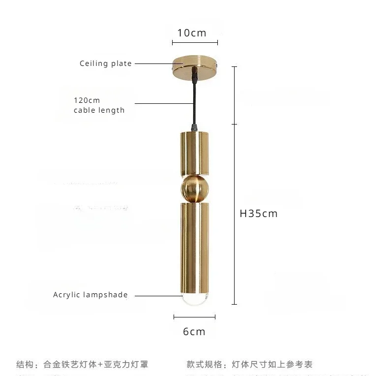 Modern Led Chandelier Spotlight Pendant Lights Bedside Bedroom Reading Light Home Decor Pendant Lamp For Dining Room Kitchen Bar