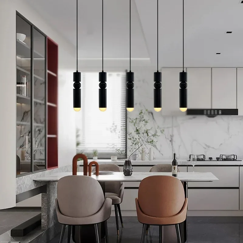 Modern Led Chandelier Spotlight Pendant Lights Bedside Bedroom Reading Light Home Decor Pendant Lamp For Dining Room Kitchen Bar