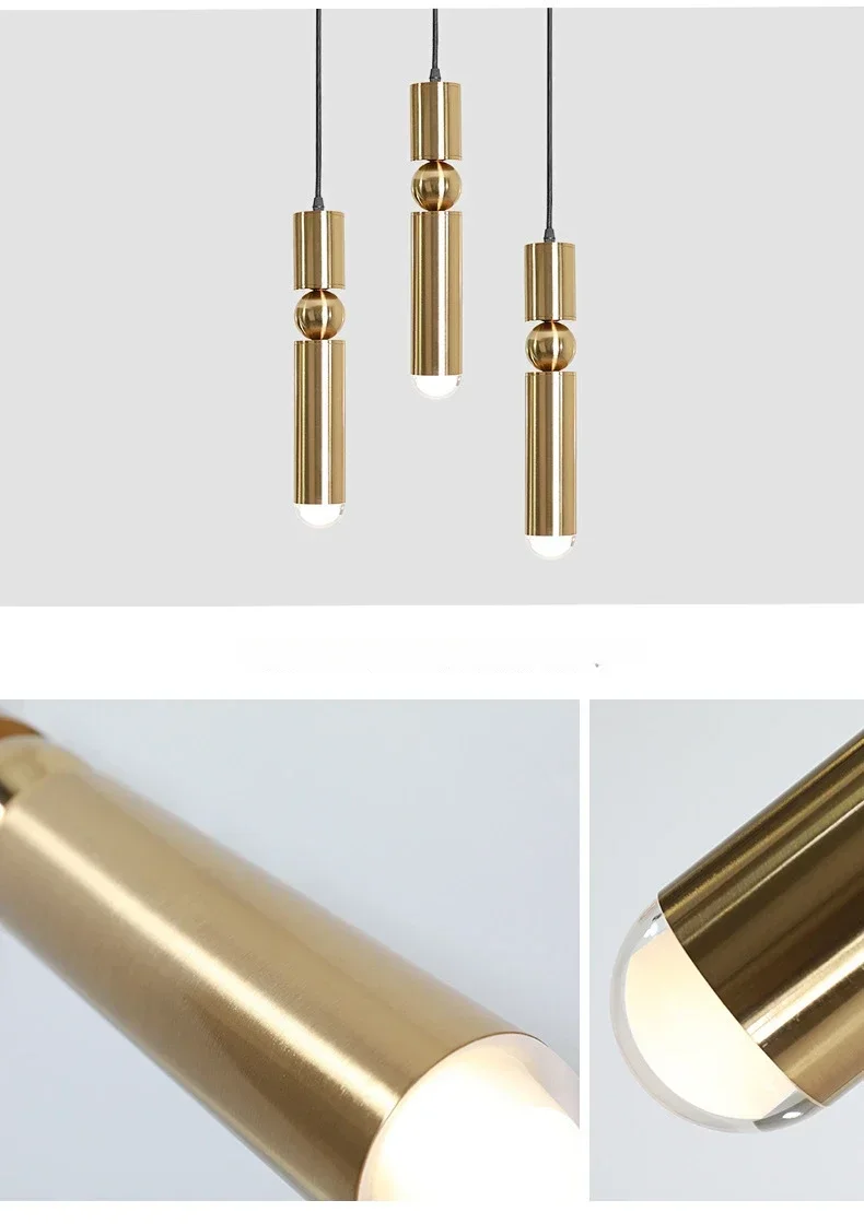 Modern Led Chandelier Spotlight Pendant Lights Bedside Bedroom Reading Light Home Decor Pendant Lamp For Dining Room Kitchen Bar