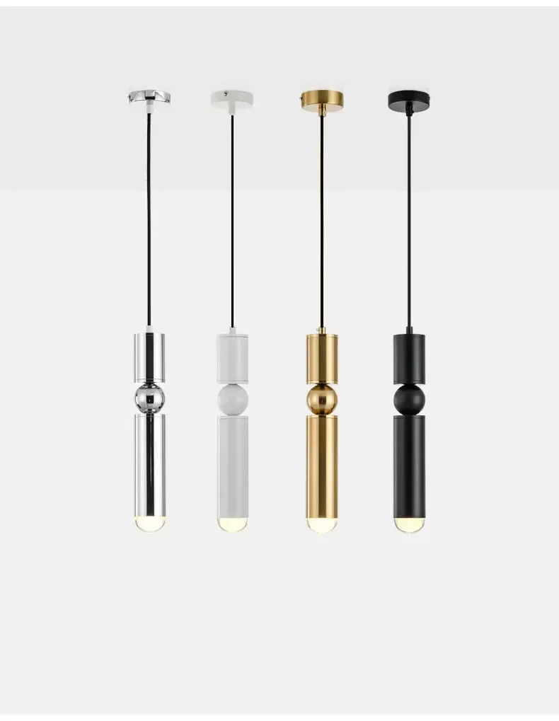 Modern Led Chandelier Spotlight Pendant Lights Bedside Bedroom Reading Light Home Decor Pendant Lamp For Dining Room Kitchen Bar
