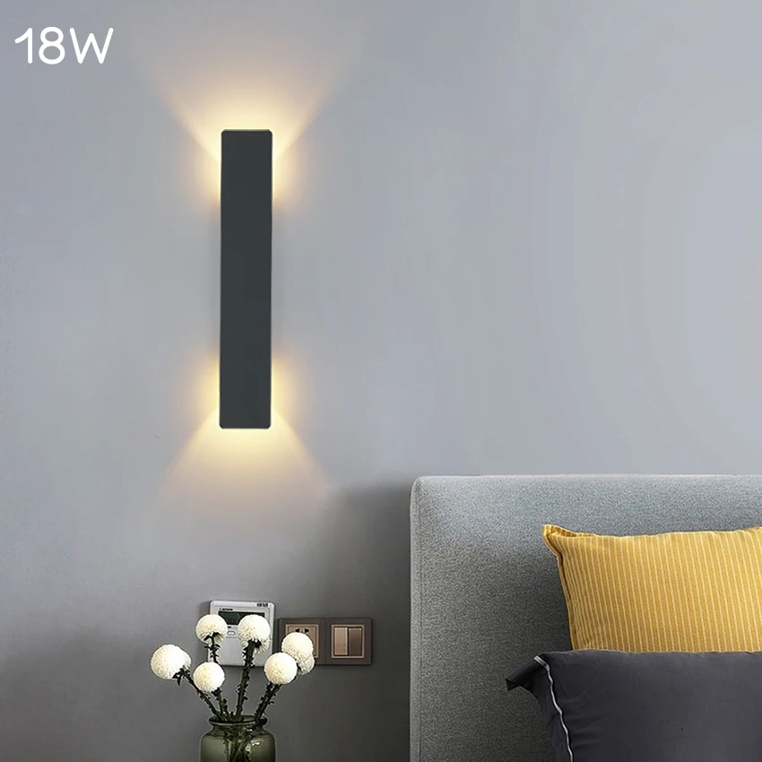 Modern Led Waterproof Outdoor Up Down Wall Lamp Aluminum 18w LED Wall Light Indoor Decorated Wall Sconce