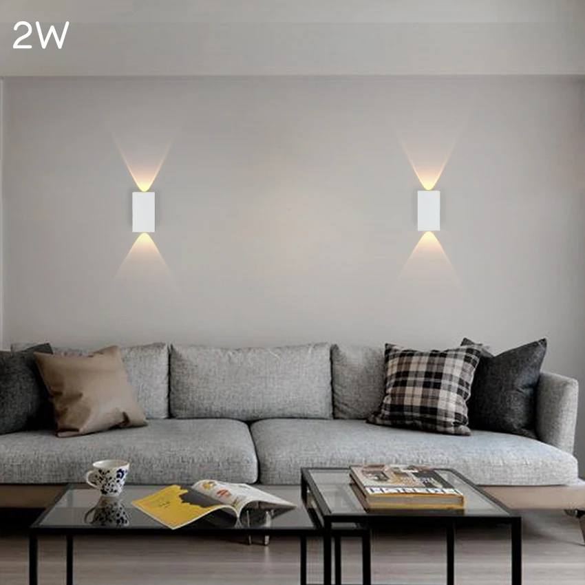 Modern Led Waterproof Outdoor Up Down Wall Lamp Aluminum 18w LED Wall Light Indoor Decorated Wall Sconce
