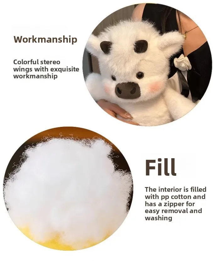 30/40cm Cute West Highland Calf Plush Toys Creative Run Fast Cartoon Soft Stuffed Animal Babys Appease Doll Pendat for Kid Gifts