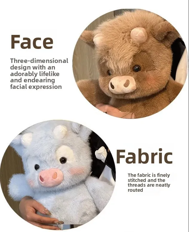 30/40cm Cute West Highland Calf Plush Toys Creative Run Fast Cartoon Soft Stuffed Animal Babys Appease Doll Pendat for Kid Gifts