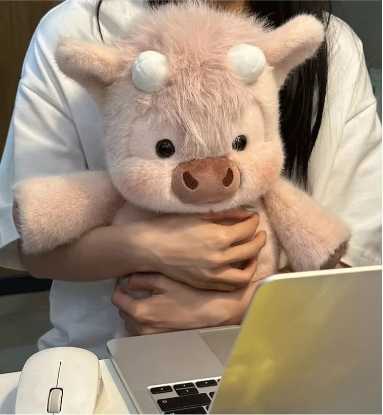 30/40cm Cute West Highland Calf Plush Toys Creative Run Fast Cartoon Soft Stuffed Animal Babys Appease Doll Pendat for Kid Gifts