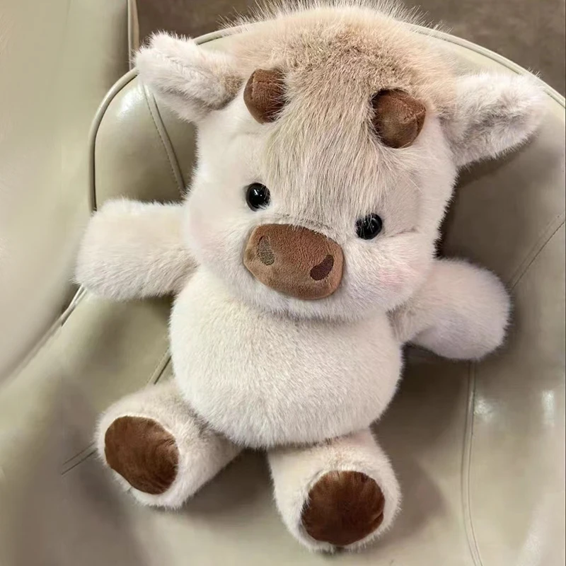 30/40cm Cute West Highland Calf Plush Toys Creative Run Fast Cartoon Soft Stuffed Animal Babys Appease Doll Pendat for Kid Gifts
